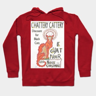 Le Chat Noir the Cattery Advert Hoodie